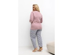Pohodlná pyžama pro plnoštíhlé model 221196 Forever Pink 1