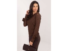 Hedvábná blůza s krajkou model 222451 Italy Moda 1