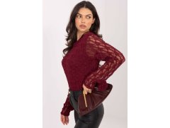 Hedvábná blůza s krajkou model 222455 Italy Moda 1