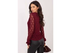 Hedvábná blůza s krajkou model 222455 Italy Moda 2