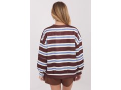 Mikina s proužky model 222765 Italy Moda 2
