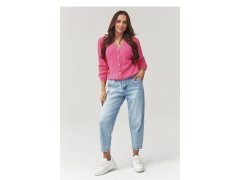 Svetr na zapínání oversize model 223261 Makadamia 1