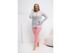 Pohodlná pyžama pro plnoštíhlé model 223305 Forever Pink 1