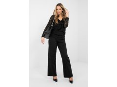 Hedvábná blůza s krajkou model 223838 Rue Paris 1