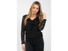 Hedvábná blůza s krajkou model 223838 Rue Paris 3