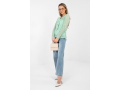 Hedvábná blůza s krajkou model 223839 Rue Paris 1