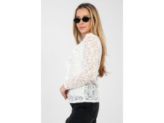 Hedvábná blůza s krajkou model 223842 Rue Paris 1