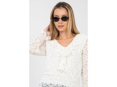 Hedvábná blůza s krajkou model 223842 Rue Paris 3