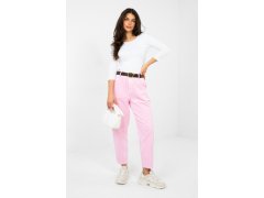 Manšestrové kalhoty s vysokým pasem model 224055 Italy Moda 1