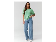 Svetr s krátkým rukávem oversize model 224078 Makadamia 1