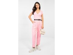Manšestrové kalhoty s vysokým pasem model 224383 Italy Moda 3