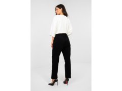 Manšestrové kalhoty s vysokým pasem model 224841 Italy Moda 2