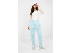 Manšestrové kalhoty s vysokým pasem model 224842 Italy Moda 1