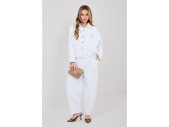 Manšestrové kalhoty s vysokým pasem model 225425 Rue Paris 2