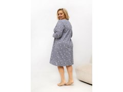 Noční košile plus size s&nbsp;květinovým vzorem model 226134 Forever Pink 1
