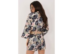 Kraťasy s sukňovou dolní částí s květinovým vzorem model 226219 Italy Moda 2