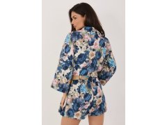 Kraťasy s sukňovou dolní částí s květinovým vzorem model 226221 Italy Moda 2