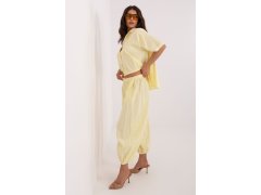 Manšestrové kalhoty s vysokým pasem model 226226 Italy Moda 1