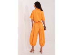 Manšestrové kalhoty s vysokým pasem model 226228 Italy Moda 1