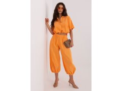 Manšestrové kalhoty s vysokým pasem model 226228 Italy Moda 2