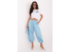 Manšestrové kalhoty s vysokým pasem model 226230 Italy Moda 2