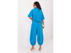Manšestrové kalhoty s&nbsp;vysokým pasem model 226231 Italy Moda 2