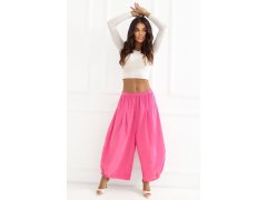 Manšestrové kalhoty s vysokým pasem model 226451 Italy Moda 1