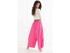Manšestrové kalhoty s vysokým pasem model 226451 Italy Moda 3