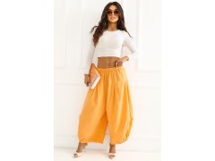 Manšestrové kalhoty s vysokým pasem model 226454 Italy Moda 1