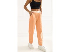 Manšestrové kalhoty s vysokým pasem model 226458 Italy Moda 1
