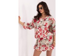 Bunda s květinovým vzorem model 226637 Italy Moda 3