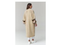 Svetr na zapínání oversize model 226865 Makadamia 2