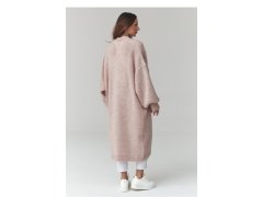 Svetr na zapínání oversize model 226874 Makadamia 2