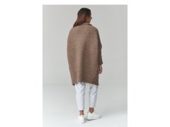 Svetr na zapínání oversize model 226877 Makadamia 2