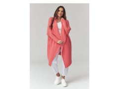 Svetr na zapínání oversize model 226878 Makadamia 1