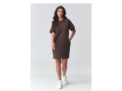 Dámské šaty oversize model 226890 Makadamia 1