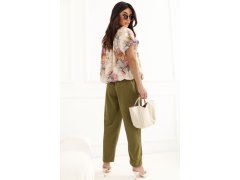 Manšestrové kalhoty s vysokým pasem model 227687 Rue Paris 2