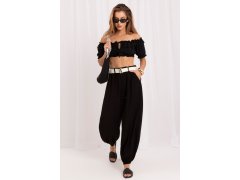 Dámské kalhoty s vysokým pasem model 229203 Rue Paris 1