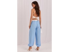 Dámské kalhoty s vysokým pasem model 229381 Rue Paris 2