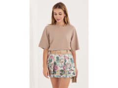 Kraťasy s sukňovou dolní částí s květinovým vzorem model 230170 Italy Moda 2