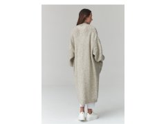 Svetr na zapínání oversize model 231017 Makadamia 2