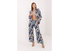 Dámské kalhoty s květinovým vzorem model 231254 Rue Paris 1