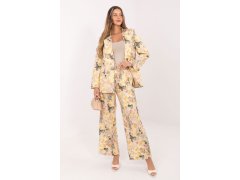 Dámské kalhoty s květinovým vzorem model 231256 Rue Paris 3