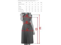 LILA - Světle modré dámské plisované šaty s krátkými rukávy 311-8 2