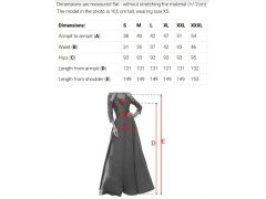 309-11 AMBER krajkové elegantní dlouhé šaty s&nbsp;výstřihem a&nbsp;rozparkem na nohou - BLACK 8
