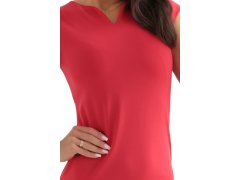 132-9 Klasické vypasované šaty - červené 8