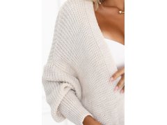625-1 Cardigan - svetr s&nbsp;kapsami - béžová barva 8