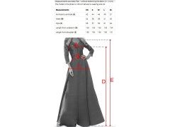 669-6 Romantické maxi šaty s květinou na rameni a rozparkem – klasická černá 1