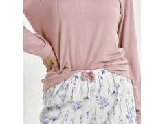 Taro 3456 Caroline long/r M-XL Z25/26 dámské pyžamo 3