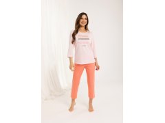 Dámské pyžamo Regina 709 v&nbsp;plné délce 2XL-3XL Z25/26 1